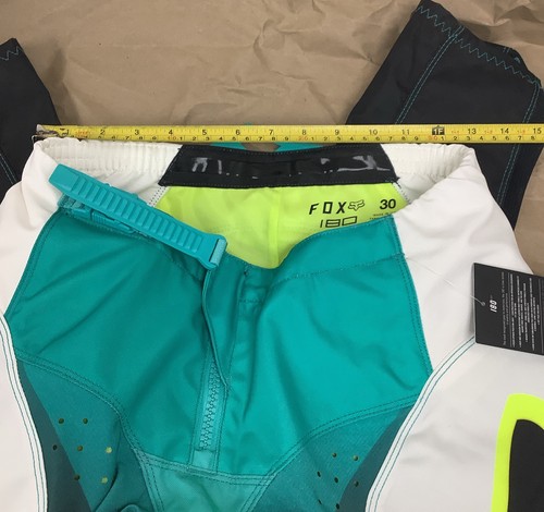 Fox Racing 29624-176-30: 180 Leed Teal and White MX Off Road Pants Size 30 - Picture 8 of 16