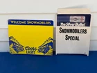 (2) Vintage Coors Beer Snowmobile Welcome Snowmobilers Signs Displays Standup