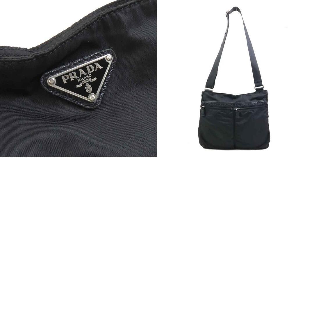 PRADA crossbody shoulder bag nylon black silver men s  Used e60652a thumbnail 10