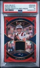 2024 PANINI SELECT ROOKIE SWATCHES RED PRIZM #RSDME DRAKE MAYE ROOKIE RC PSA 10