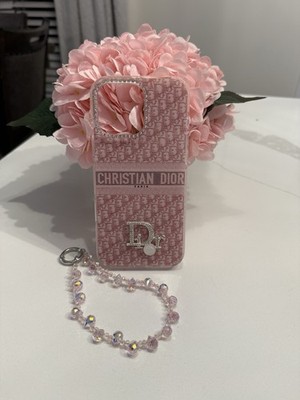 16 Pro Pink Dior Iphone Case Max Case Dior Phone Case With Strap