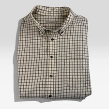 Burberry London Men  s Check Plaid Button Down Shirt Made in USA 100 Cotton