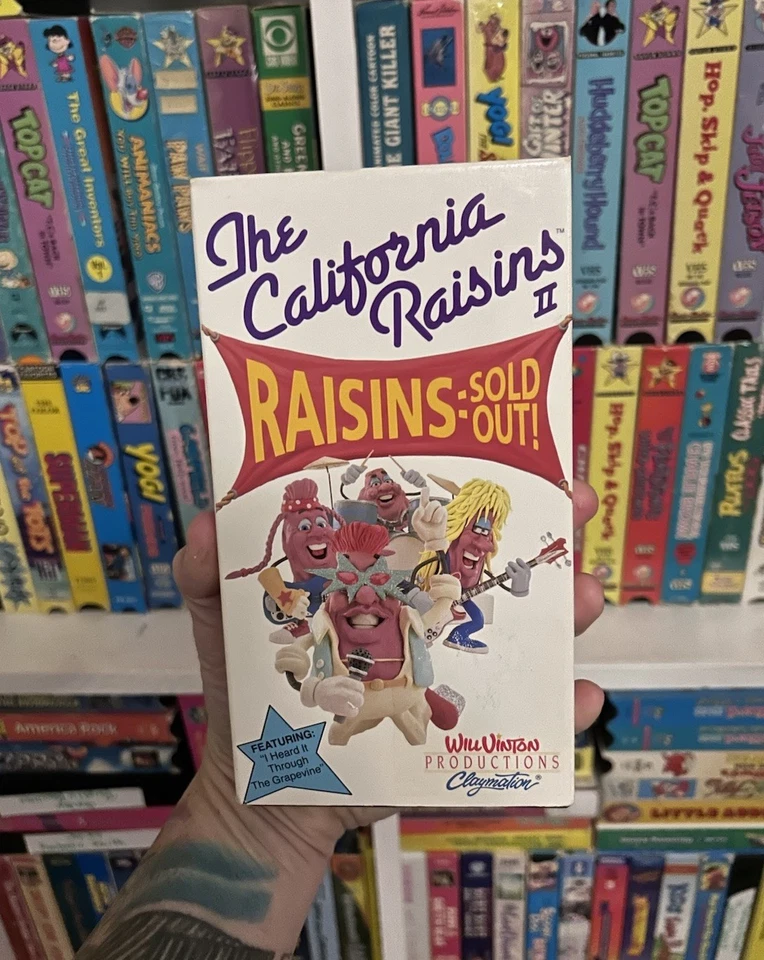 California Raisins II VHS Tape Sold Out MAIER TM:G604 Rare Claymation OOP HTF - Image 2 of 4