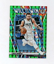 2020-21 Panini Mosaic - Will to Win - Green Mosaic Prizm - Luka Doncic #12
