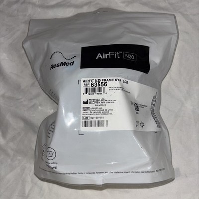 NEW ResMed 63556 AirFit N20 Replacement Frame System, Size Large