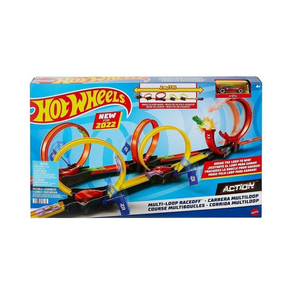 Mattel Hot Wheels - Action - Multi-Loop Raceoff Track Set - Figur & Fahrzeug --image