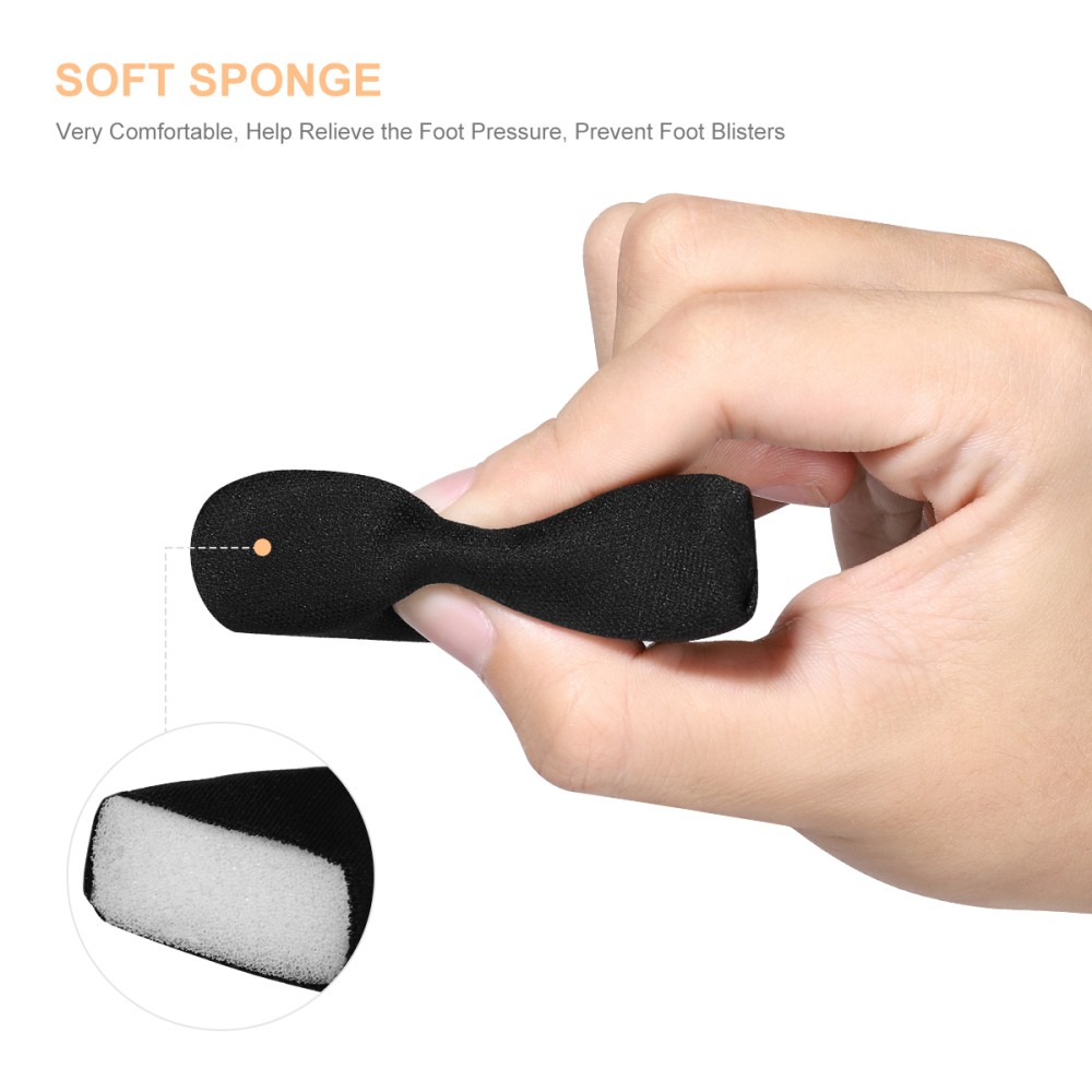 2 Pairs Black Sponge Shoe Filler Inserts For Big Shoes