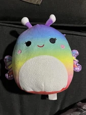 Squishmallows Estephania 8” Butterfly Rainbow Colorful Plush 