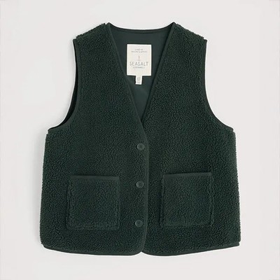 Seasalt Well Wisher Borg Fleece Gilet Coppice