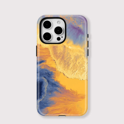 Golden Sandstone Desert Print iPhone 17 16 15 14 13 12 11 Pro Max Hülle