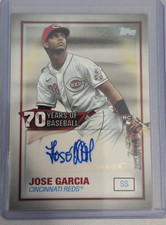 2021 Topps - 70 Years of Baseball Autographs Jose Garcia #70YA-JGA (AU, RC)