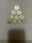 1960 & 1961 Washington Silver Quarters  LOT OF  10.  5 Mint Marks.