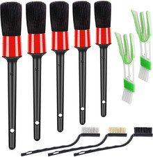 10pcs Auto Car Detailing Brush Set Car Interior Cleaning Kit Includes 5 Boar Hai
