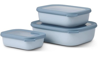 Mepal Cirqula Multischüssel-Set 3-teilig 500/1000/2000 ml Nordic Blue Polypropyl