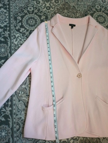 Talbots Maglione Blazer XLP Rosa Preppy Light Academia Old Money Morbido Ragazza - Foto 12 di 13