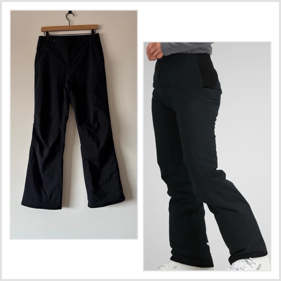 Pantalón de esquí Obermeyer para mujer Sugarbush elástico aislado negro talla 6 snowboard Foto 2 de 4