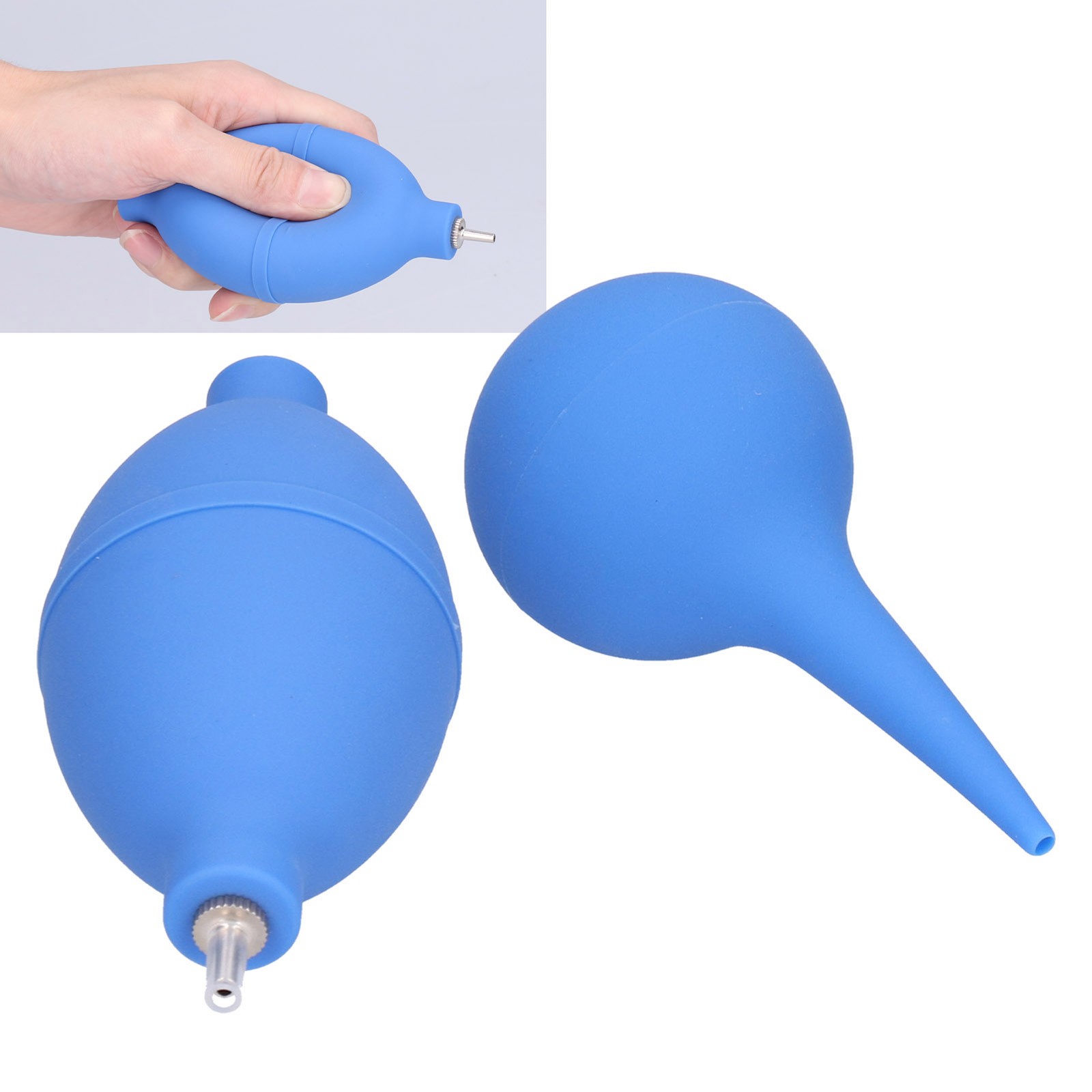 Soft Tip Silicone Super Air Blower Blaster Pump Dust Cleaner 1 Way Intake