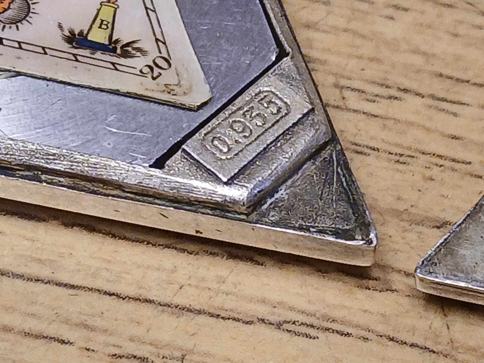 RARE ANTIQUE ZUCCA TRIANGLE TRIANGULAR MASONIC PO… - image 5