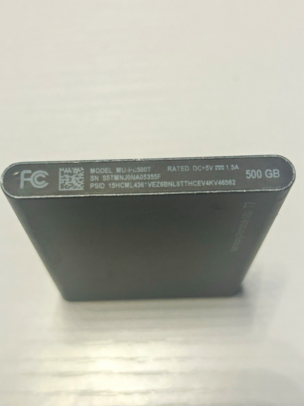 Samsung Portable SSD T7 500GB Gray USB External Solid State Drive 1000MB/s