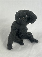 Sitting Black Gorilla Figurine 1990 Safari Ltd Plastic 2.5”