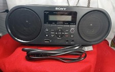 Sony ZS-RS60BT CD Boombox Bluetooth NFC USB FM/AM Portable Audio System Tested