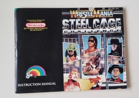 NES WWF WRESTLEMANIA STEEL CAGE CHALLENGE NINTENDO VIDEO GAME, BOX  MANUAL UK