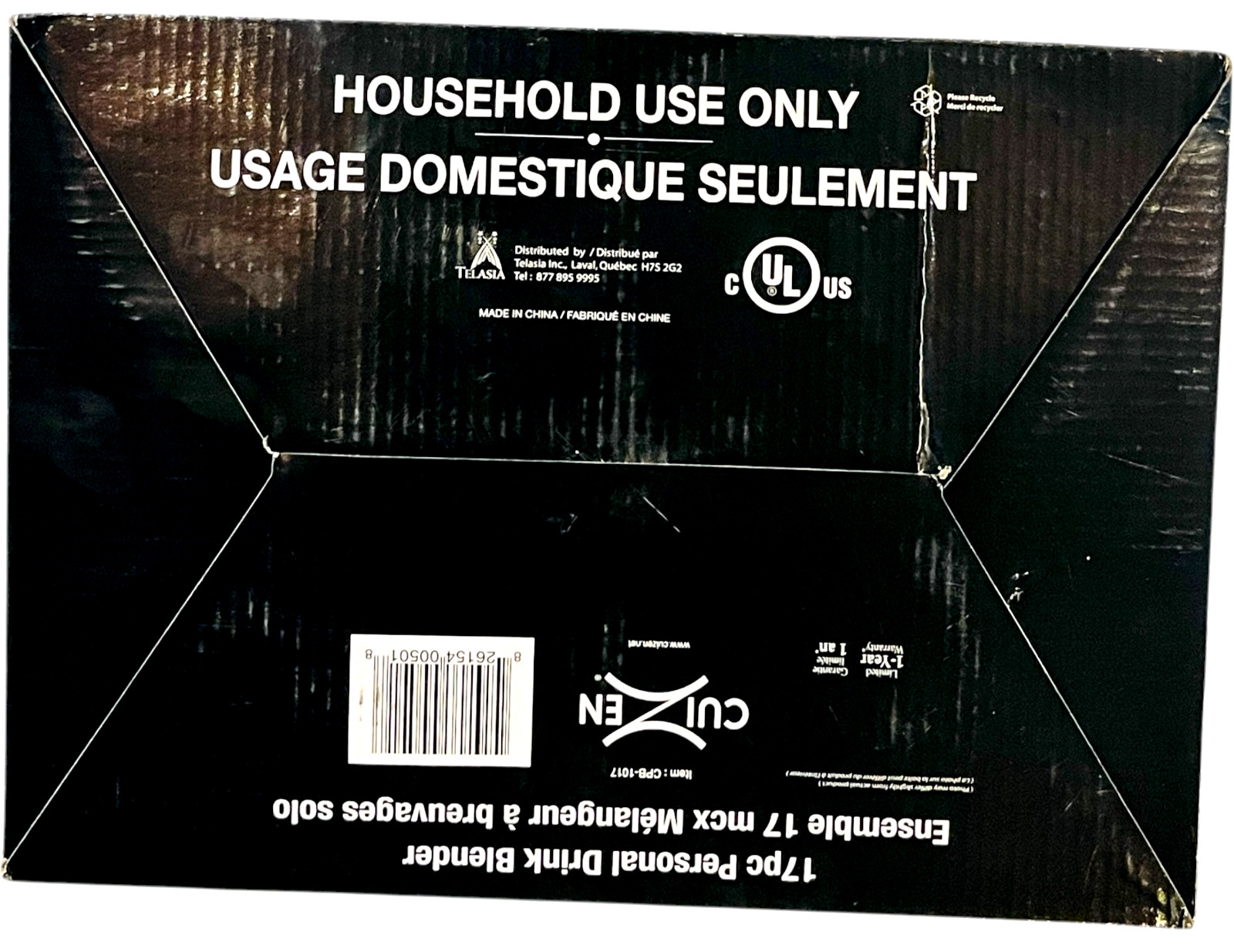 CUIZEN Personal Drink Blender - 17 Pieces - Blend, Mix, Chop, Grate, Grind, Whip