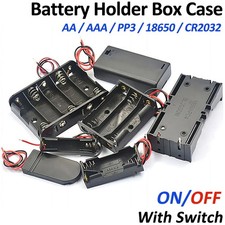 Battery Holder Box Case for AA / AAA / PP3 Connector ON/OFF with Switch