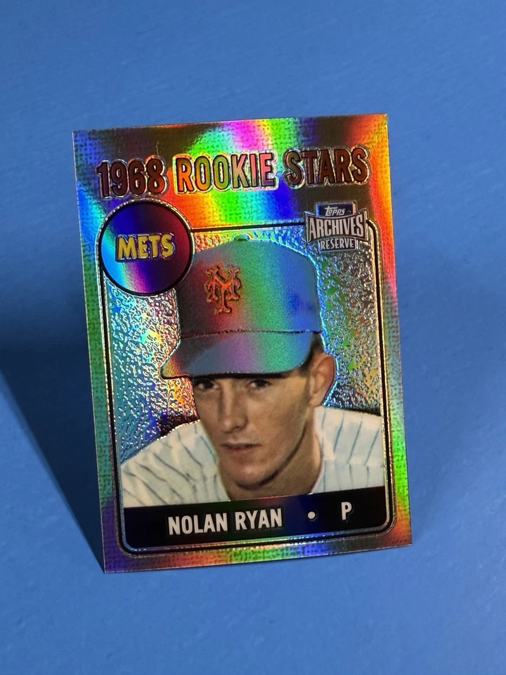 NOLAN RYAN ~ 2001 Topps Archives Reserve REFRACTOR #177 ~ RC Rookie (NM+) v1 - Image 3 of 4