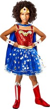Rubies DC Comics: Wonder Woman Costume Tutu Dress with Cape for Kids, Girl's ...