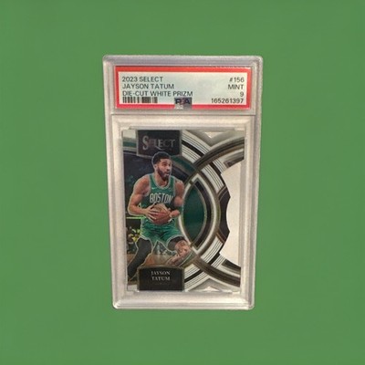Jayson Tatum 2023-24 Panini Select Die-Cut White Prizm #156 PSA 9 Celtics