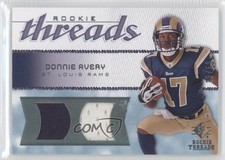 2008 SP Rookie Threads Curved Pattern 15/50 Donnie Avery #RT-DA 0l1