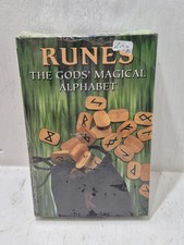 Runes the Gods Magical Alphabet Kit Book & Wood Tiles Laura Tuan