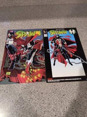 Lot of 2 Spawn #8 Spider-Man #1 Homage Cover 1st            