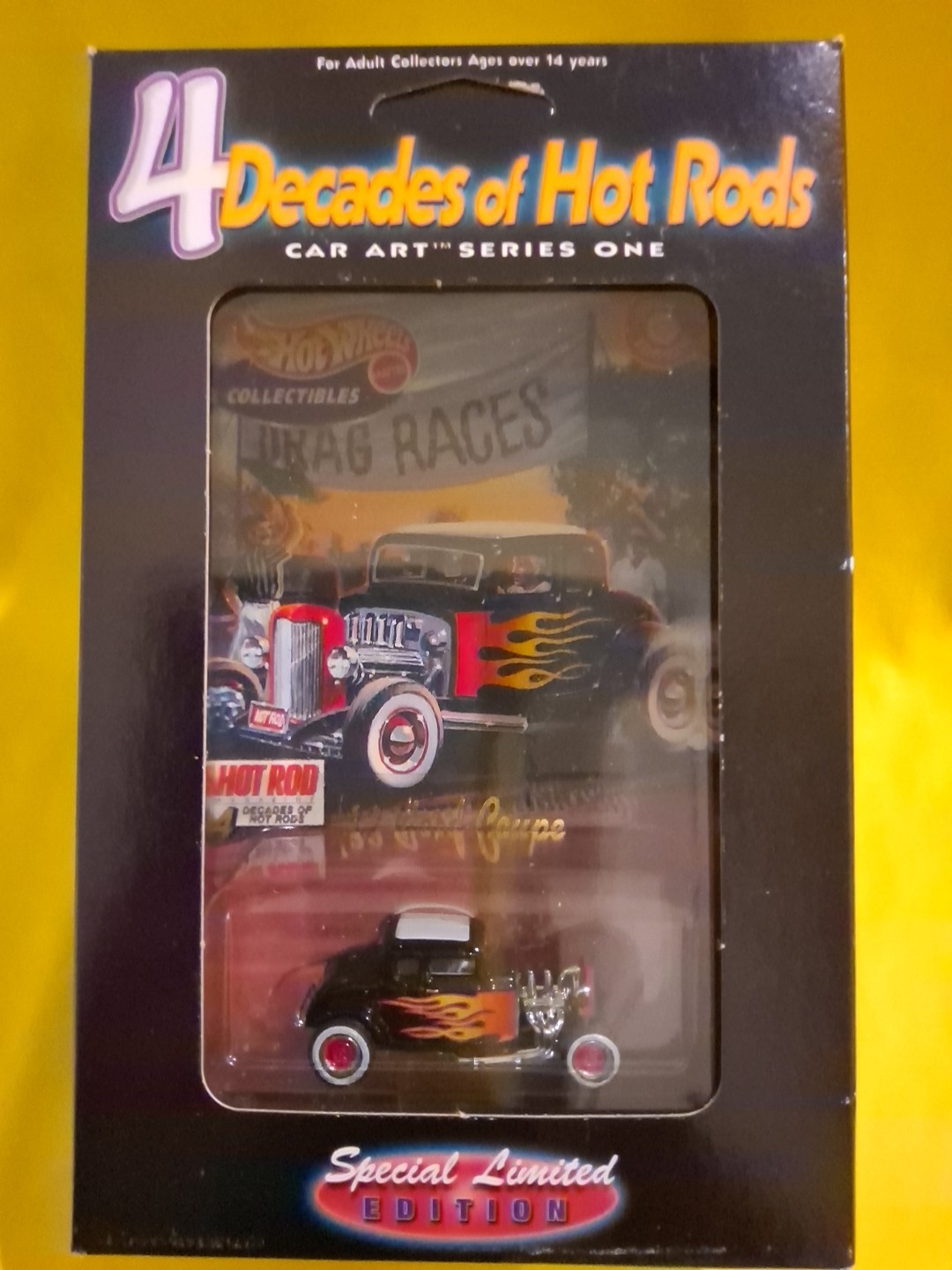 2000 Hot Wheels 4 Decades of Hot Rods Car Art Series One:  '32 Ford Coupe