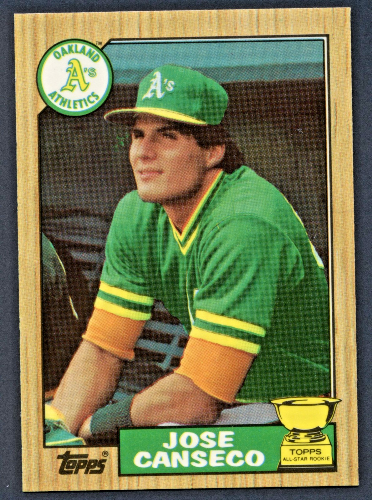 1987 Topps - Jose Canseco #620 Tiffany Rookie Card