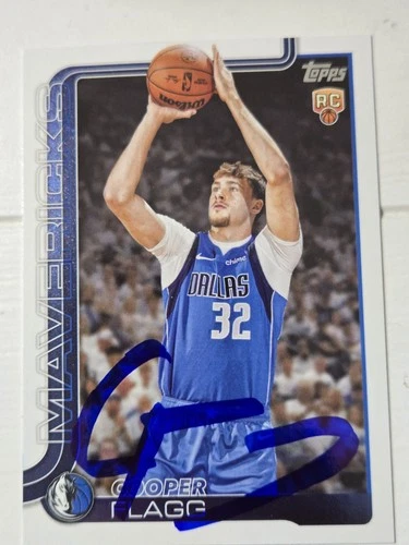 Cooper Flagg #201 Base RC In Person Auto Dallas Mavericks No Coa 1/1