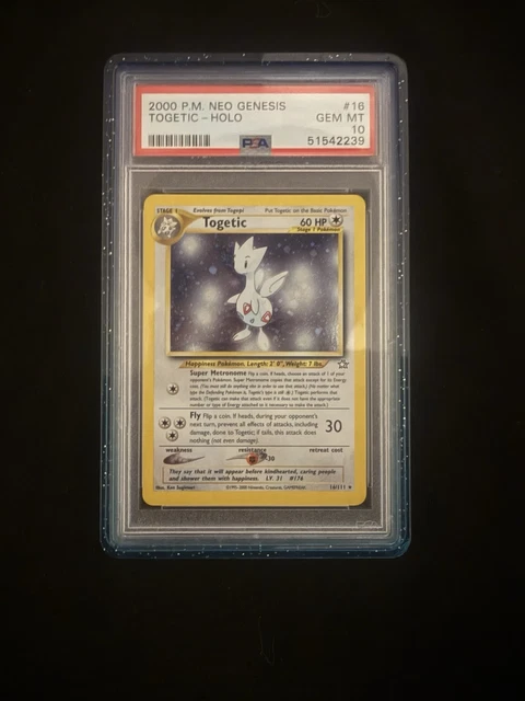 PSA 10 2000 Pokemon TCG Neo Genesis Togetic Holo Rare #16/111 English