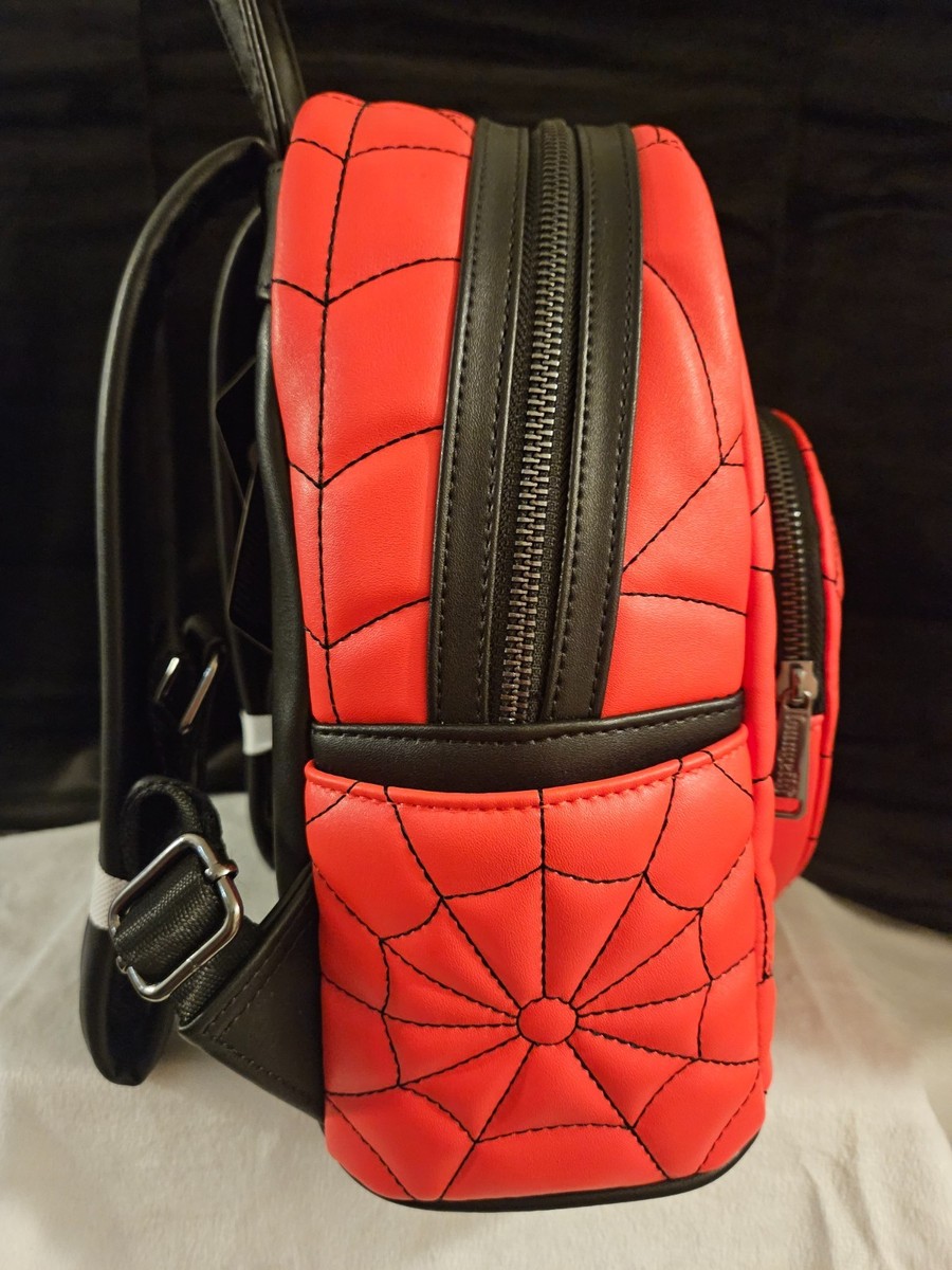 Loungefly Marvel Spider-Man Quilted Mask Mini Backpack - Boxlunch Exclusive View 3