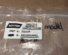 Norton 00310024052 Throttle Lever Assembly Concrete Saw C1318P OEM NOS 232124