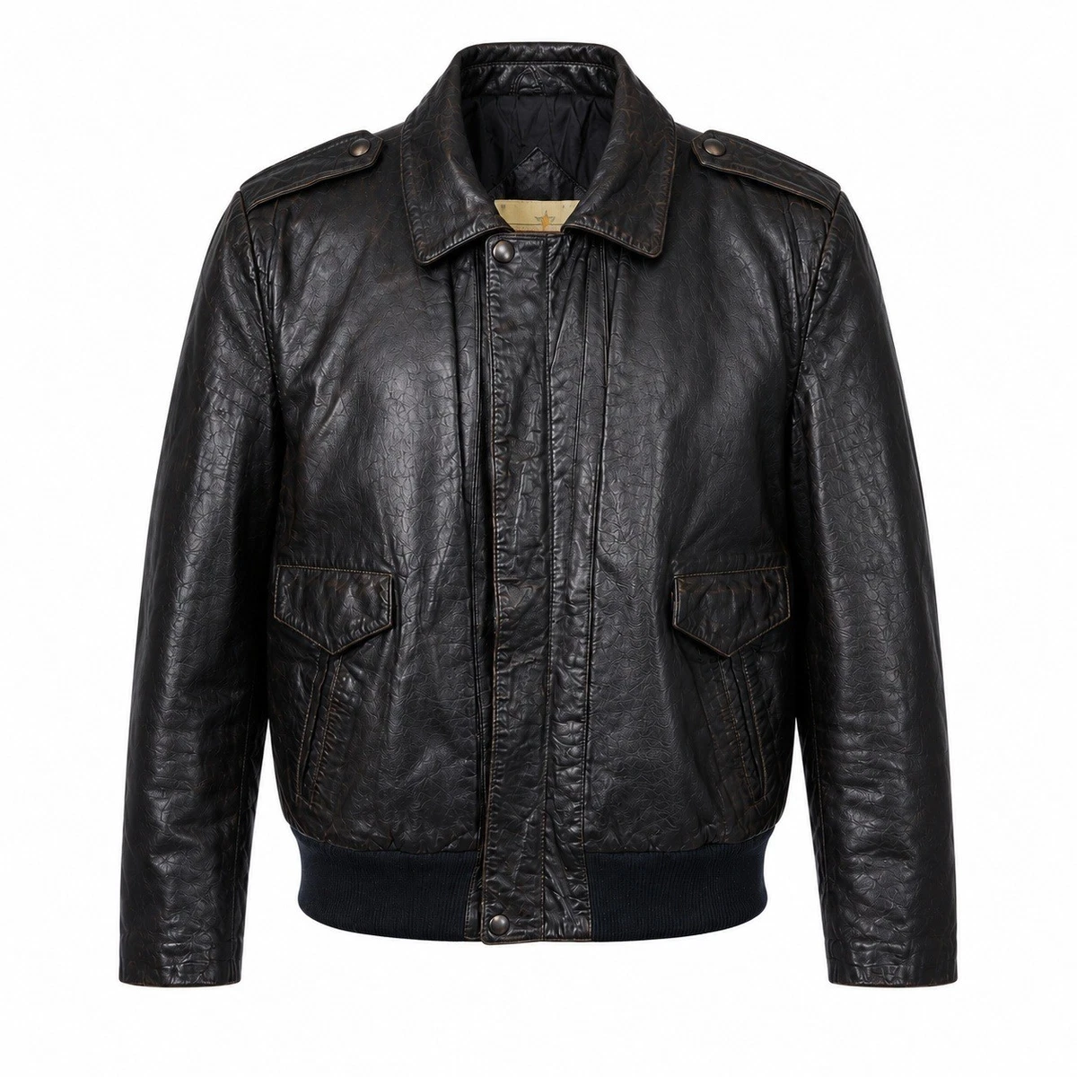 Bomber/Harrington Leather 1980s Vintage Outerwear Coats & Jackets