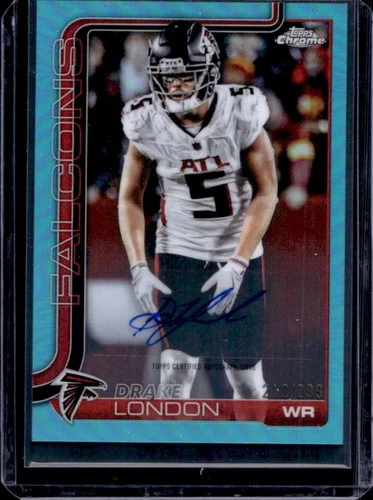 2025 Topps Chrome Drake London Chrome Autographs (RAW)