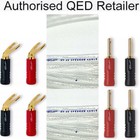 QED XT25 Speaker Cable Airloc Terminated  with QED ABS Spades & QED Banana Plugs