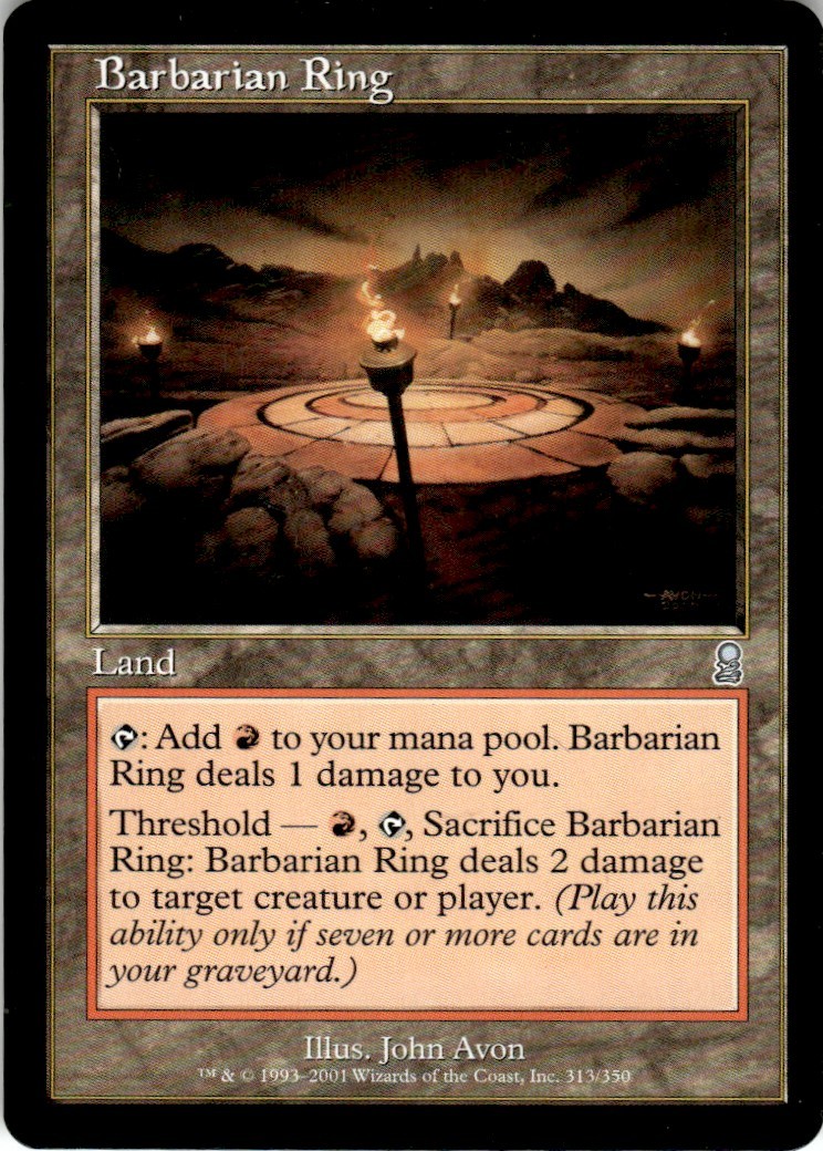 2001 Odyssey Magic The Gathering Barbarian Ring 313/350 LP