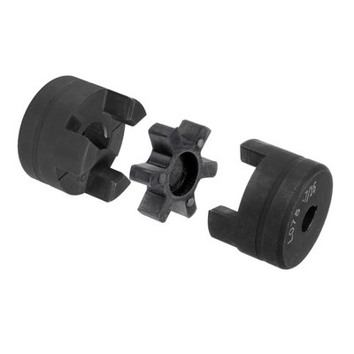 7/16'' to 1''L075 Flexible 3-Piece L-Jaw Coupling Coupler Set