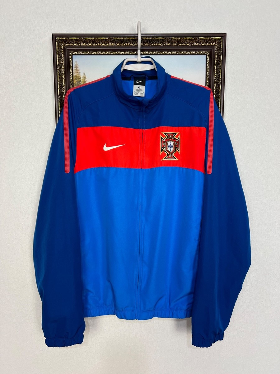 Vintage Nike Portugal Football Blue Jacket Soccer Mens Track Top