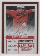 2017 Contenders Draft Picks Variation Prospect Ticket 76/99 Seth Romero Auto 4l3