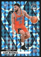 2024-25 Panini Mosaic Mosaic Reactive Blue #204 Ajay Mitchell - BSK