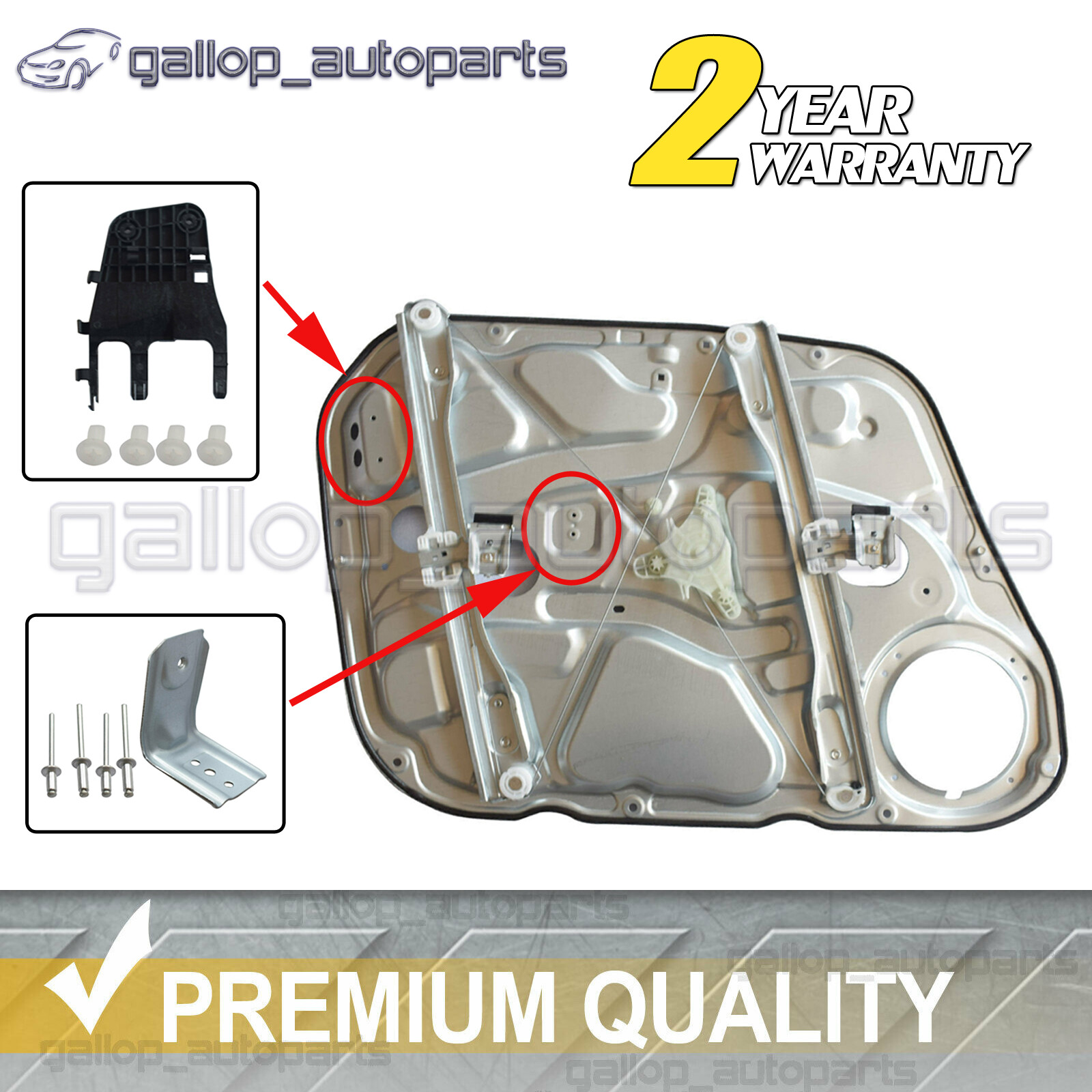 FRONT RH Right Electric Door Window Regulator W/ Panel For Hyundai I30