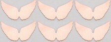 6/Pk 24 Gauge Copper Angel Wings 29 x 16 MM Metal Jewelry Making Pendant Charm